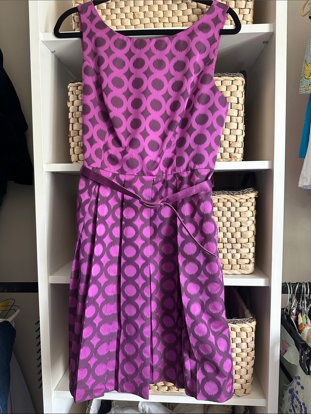 Trina Turk Blaze fit-and-flare dress is a gorgeous plum color!
